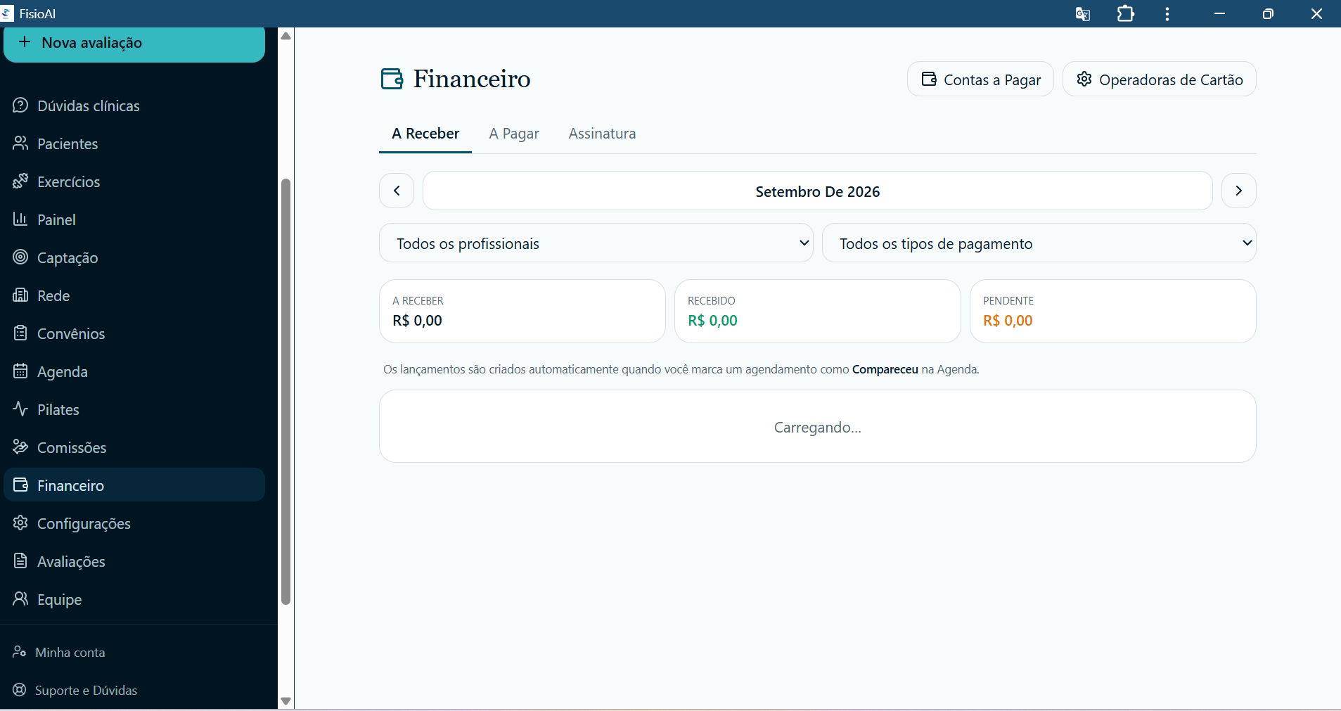 Financeiro por competência